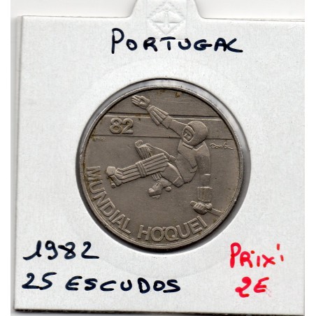 Portugal 25 escudos 1982 Spl, KM 616 pièce de monnaie