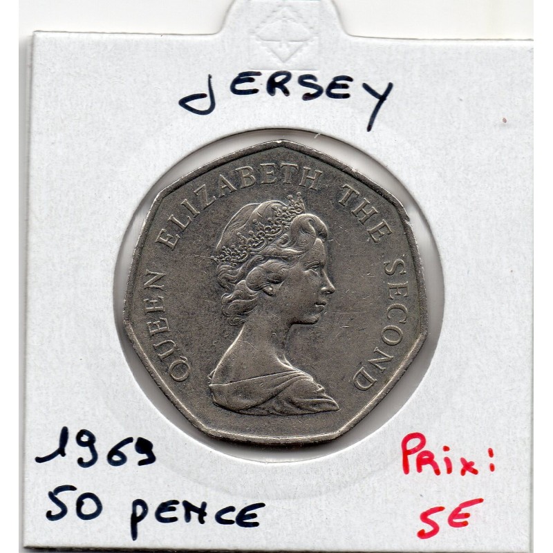 Jersey 50 pence 1969 Sup, KM 34 pièce de monnaie