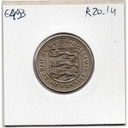 Guernesey 5 pence 1968 Sup, KM 23 pièce de monnaie