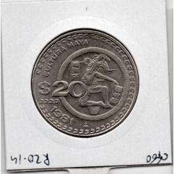 Mexique 20 Pesos 1981 Sup, KM 486 pièce de monnaie