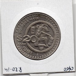 Mexique 20 Pesos 1981 Sup, KM 486 pièce de monnaie