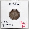 Suisse 1/2 franc 1921 TB, KM 23 pièce de monnaie