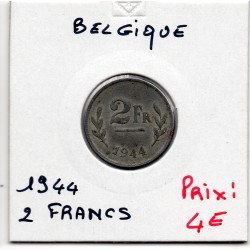 Belgique 2 Francs 1944 Sup-, KM 133 pièce de monnaie