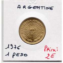 Argentine 1 peso 1976 Spl, KM 69 pièce de monnaie