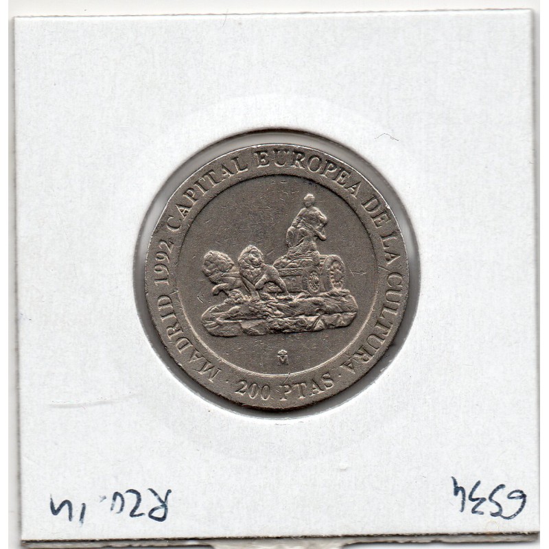 Espagne 200 pesetas 1991 TTB, KM 884 pièce de monnaie