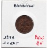 Barbade 1 cent 1973 Sup, KM 10 pièce de monnaie