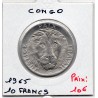 Congo 10 francs 1965 SPL, KM 1 pièce de monnaie