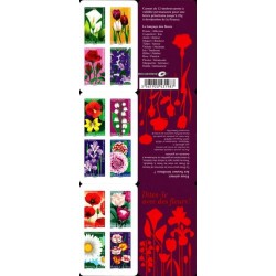 Carnet Commemoratif Yvert No BC662 flore, Dites-le avec des fleurs