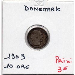 Danemark 10 ore 1903 TB, KM 795 pièce de monnaie