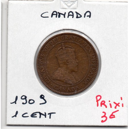 Canada 1 cent 1909 TTB-, KM 8 pièce de monnaie