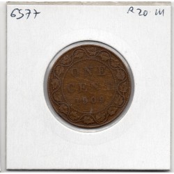 Canada 1 cent 1909 TTB-, KM 8 pièce de monnaie