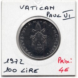 Vatican Paul VI 100 lire 1972 FDC, KM 122 pièce de monnaie