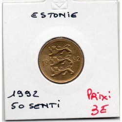 Estonie 50 senti 1992 FDC, KM 24 pièce de monnaie