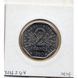 2 francs Semeuse Nickel 1980 FDC, France pièce de monnaie