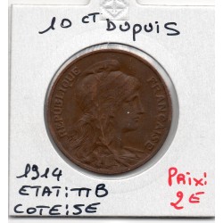 10 centimes Dupuis 1914 TTB, France pièce de monnaie