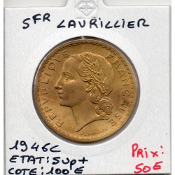 5 francs Lavrillier 1946 C Castelsarrasin Sup+, France pièce de monnaie