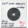 20 centimes état Français 1943 lourde Sup, France pièce de monnaie