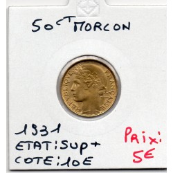 50 centimes Morlon 1931 Sup+, France pièce de monnaie