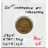 Bon pour 50 centimes Commerce Industrie 1926 Sup, France pièce de monnaie