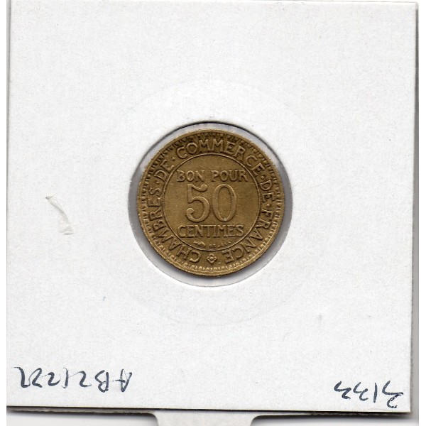Bon pour 50 centimes Commerce Industrie 1926 Sup, France pièce de monnaie