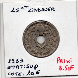 25 centimes Lindauer 1933 Sup, France pièce de monnaie