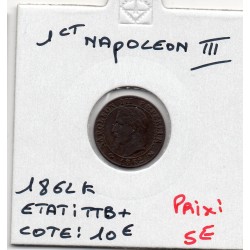 1 centime Napoléon III tête laurée 1862 K Bordeaux TTB+, France pièce de monnaie