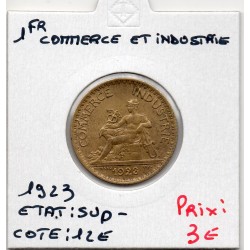 Bon pour 1 franc Commerce Industrie 1923 Sup-, France pièce de monnaie