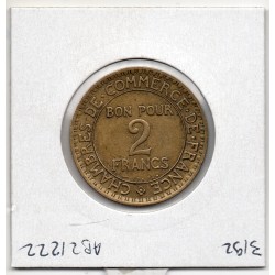 Bon pour 2 francs Commerce Industrie 1921 Sup-, France pièce de monnaie