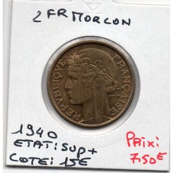 2 francs Morlon 1940 Sup+, France pièce de monnaie