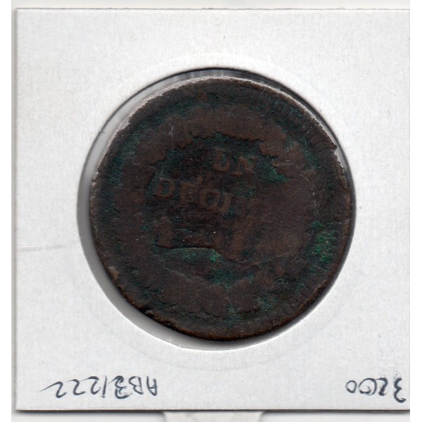 1 decime refrappe du 2 décimes Dupré An 5 A paris B, France pièce de monnaie