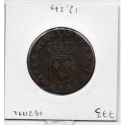 Sol au buste enfantin 1719 S Reims Louis XV TTB pièce de monnaie royale