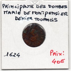 Principauté des Dombes, Marie de Montpensier (1624) Denier Tournois