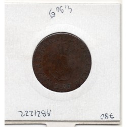 1/2 sol 1791 B Rouen TB Louis XVI pièce de monnaie royale