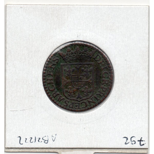 Ardennes, Principauté Arches Charleville,Charle 1er de Gonzague, (1609) Liard type 3Bc5