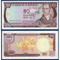 Colombie Pick N°414a, Spl Billet de banque de 50 Pesos oro 1973-1974