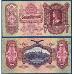 Hongrie Pick N°112, TB Billet de banque de 100 Pengo 1930