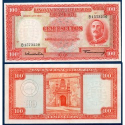 Mozambique Pick N°107, Spl Billet de banque de 100 Escudos 1958