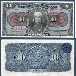 Mexique Pick N°S686a, Sup Billet de Banque de 10 pesos 1915