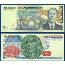 Mexique Pick N°84d, neuf Billet de Banque de 10000 pesos 26.7.1983
