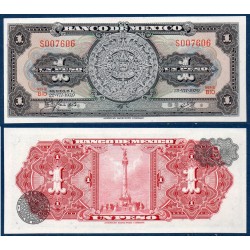 Mexique Pick N°59l, Billet de banque de Banque de 1 peso 1970