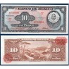 Mexique Pick N°58i, Billet de banque de Banque de 10 pesos 1961