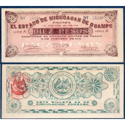 Pick N°S883a, Spl Billet de Banque de 10 pesos 1915