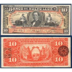 Mexique Pick N°S361c, TTB Billet de Banque de 10 pesos 1911