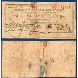 Mexique Pick N°S553b, Billet de Banque de 1 peso 1913
