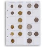 Feuilles OPTIMA, 24 pièces jusqu'à 34 mm Ø, pour médailles touristiques de la monnaie de paris