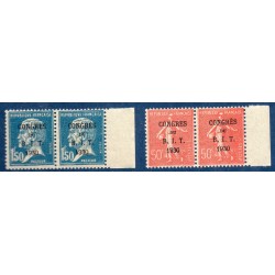 varieté Timbre France Yvert No 264a-265a Congrès du BIT neuf ** sans a374