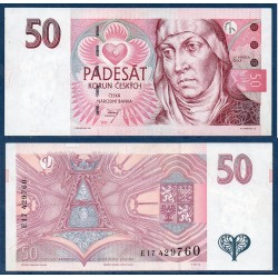 Republique Tchèque Pick N°17c, Sup Billet de banque de 50 Korun 1997