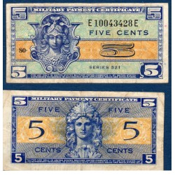 Etats Unis Pick N°M29, TB Billet de banque de 5 cents 1954-1958