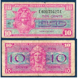 Etats Unis Pick N°M30 serie 521, TB Billet de banque de 10 cents 1954-1958
