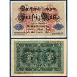 Allemagne Pick N°49b, Spl Billet de banque de 50 Mark 1914
